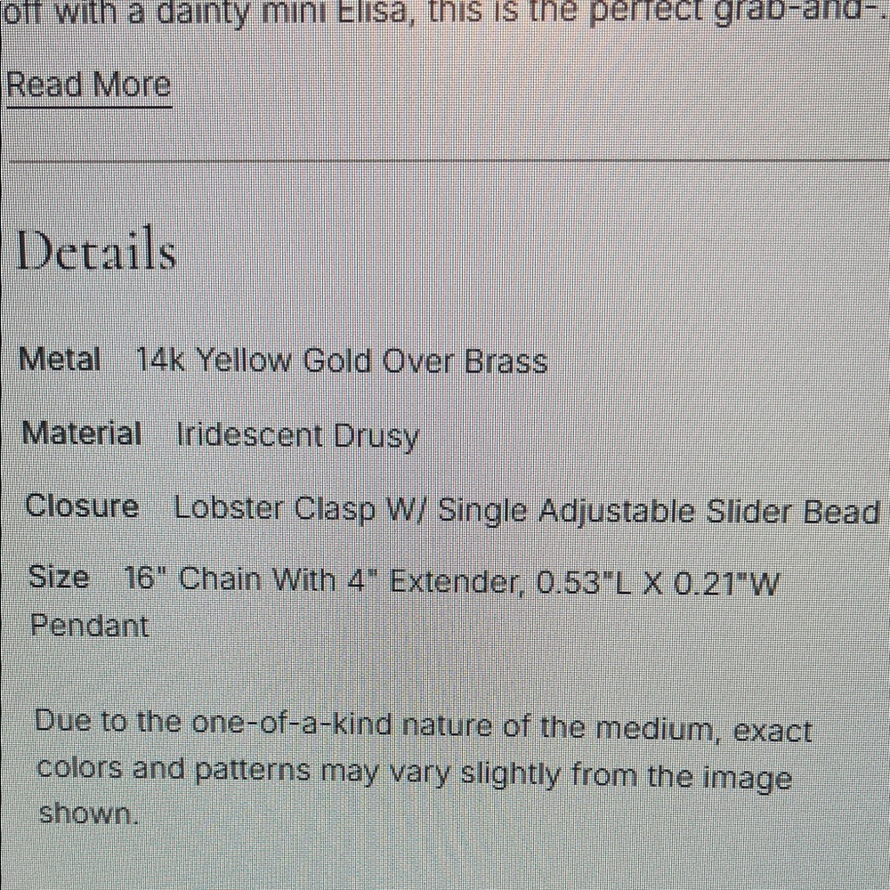 Kendra Scott mini Elisa triple strand necklace - Picture 9 of 9